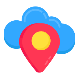 cloud-geolocatie icoon