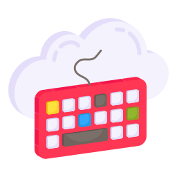 Cloud typing icon