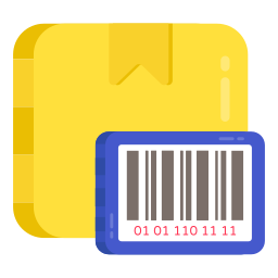 barcode van pakket icoon