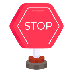Stop board icon