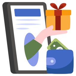 Online gift icon