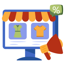 Shopping marketing icon