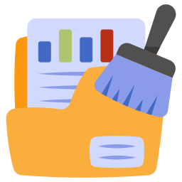 Document cleaning icon