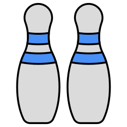 gioco di bowling icona