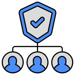 protección grupal icono