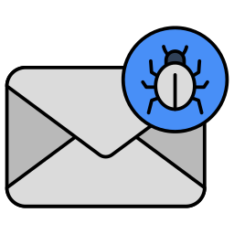 Infected letter icon