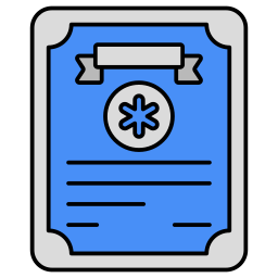 Credential document icon