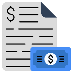 documento financiero icono