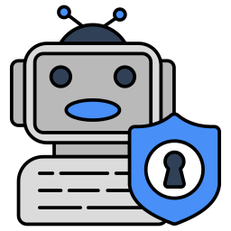 protección de chatbot y icono