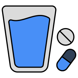 Taking pills icon