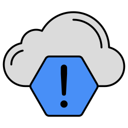 Cloud risk icon