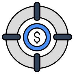 Money goal icon