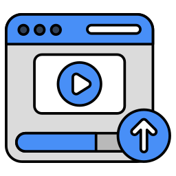 Web video upload icon