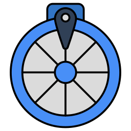 Gambling wheel icon
