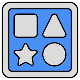 Geometric shapes icon