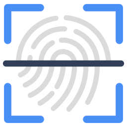 Fingerprint scanning icon