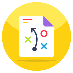 estrategia de negocios icono