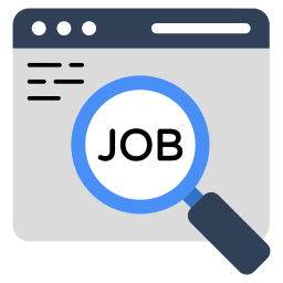 onderzoek naar banen icoon