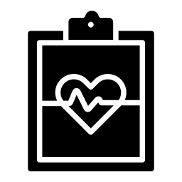 rapport de cardiogramme Icône