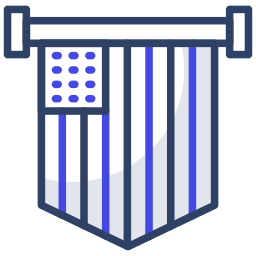 emblema del 4 de julio icono