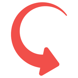 Curve clockwise arrow icon