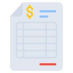 Financial document icon