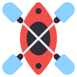 jeziorna łódź ikona