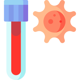 Blood test tube icon