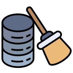 Data cleaning icon