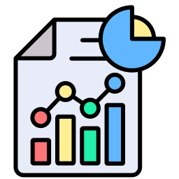 statistiques déductives Icône