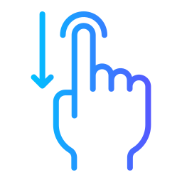 glisse vers le bas Icône