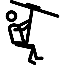 Zip wire icon