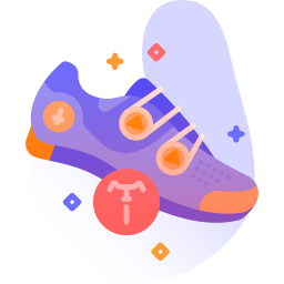 Cycling shoes icon