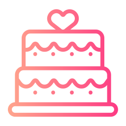 Wedding cake icon