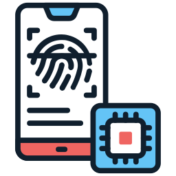 escáner biométrico icono