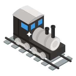 Двигатель поезда иконка