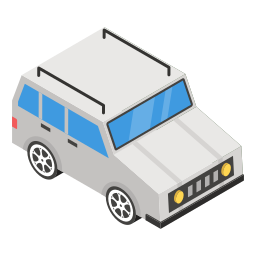 furgoneta blindada icono