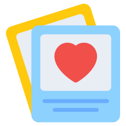 Heart cards icon