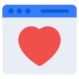 Online romance icon