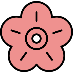 fiore di prugna icona