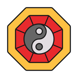 Yin and yang icon