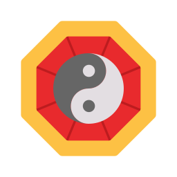 yin i yang ikona