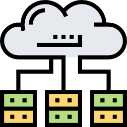 serwery w chmurze ikona