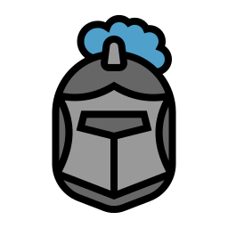 Knight helmet icon