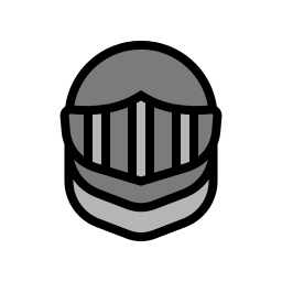 Knight helmet icon