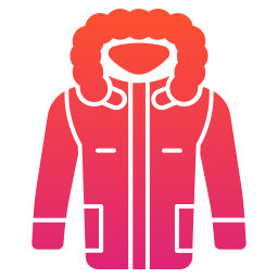 Winter jacket icon