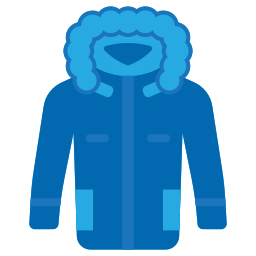 Winter jacket icon