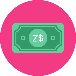 Zimbabwe dollar icon