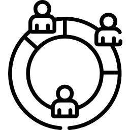 diagramme circulaire Icône