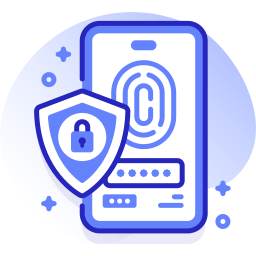 Fingerprint scan icon